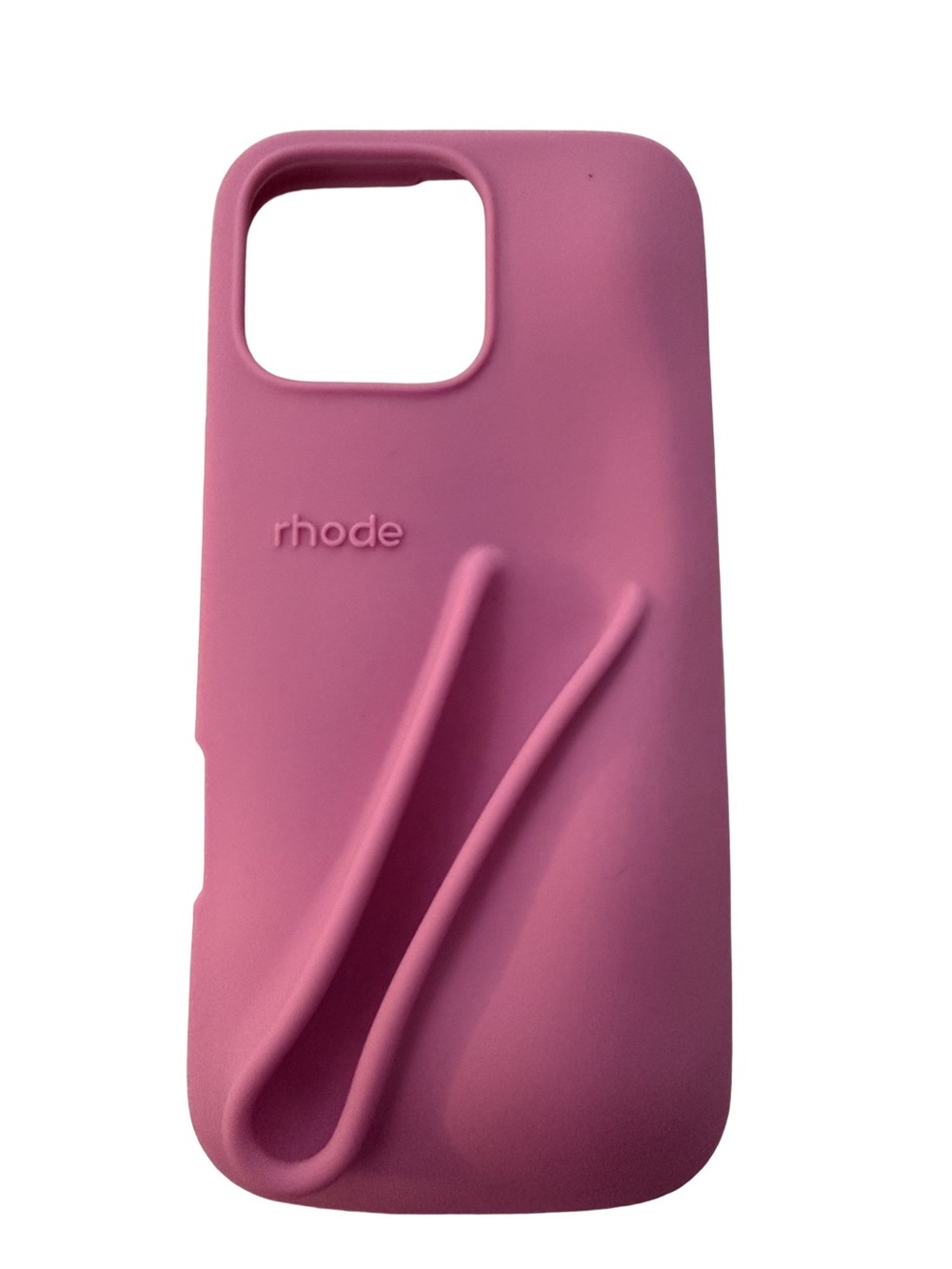 RHODE Silicone Phone Case with Built-In Grip Loop - Pink - BRAND NEW IN BOX
